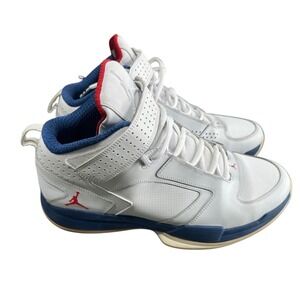 Jordan Phase 23 Hoops White True Blue Gym Red Mens 13 Sneakers 454043-106